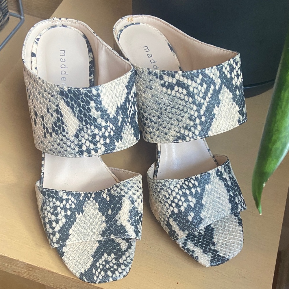 Madden Girl Snake Print heels